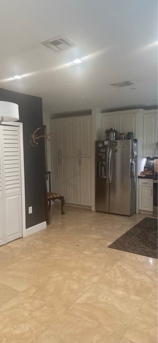 Staining along the ceiling line